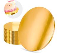 Cake Board Base Gold 28 cm 1,2 cm Set 10 pièces Cake Drum Round Luxe Brand4Cake