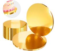 Cake Board Base Gold 30 cm 1,2 cm Set 10 pièces Cake Drum Round Luxe Brand4Cake