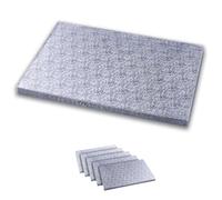 Cake Company Plateau à gâteau rectangulaire 64,5 x 14,5 cm | 5 pièces | Plateau à gâteau rectangulaire | Revêtement en aluminium de haute qualité | Épaisseur 10 mm