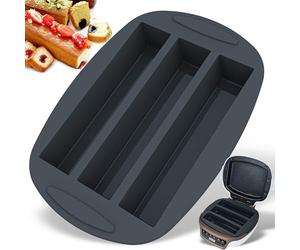Cake Long Moule en Silicone Moule Mini Cake Compatible avec Cake Factory | Lot de 1 moule a mini cake Apéro moule gateau silicone pour 3 multi Apéritif Pâtisserie Gateau