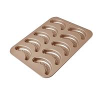 Cake Molds For Baking - Banana Baking Pan | Metal Non-stick Fruit Shape B́aking Mold, 10 Cavity Multifunctional Mold B̀aking Pan For Biscuits, Bread, Pudding