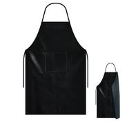 cakefly Tabliers noirs imperméables avec poche pour homme et femme - En PVC de 101,6 cm - Résistants aux acides chimiques, aux taches et à l'huile - Pour la maison, la cuisine, le jardinage, le