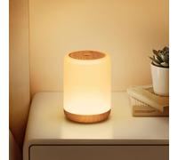 CAKLIK Lampe de Chevet Tactile Sans Fil, Intensité Variable Veilleuse Bébé avec 256 Couleurs RVB et 4 Modes, 2000mAh Veilleuse Enfant Rechargeable, Lampe Chevet LED avec Minuteur pour Chambre, Salon