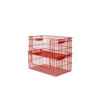 Cala Panier Empilable Ouvert H13 cm Lot de 2 Poppy Red