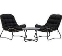 Calasalon 2 fauteuils, 1 table basse anthracite.