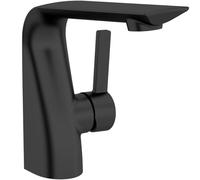 Calatrava Robinet mitigeur de lavabo noir mat - Robinet rond élégant et mélangeur durable pour décoration d'intérieur moderne, installation facile, design élégant