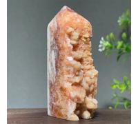 Calcite naturelle obélisque roche minérale guérison Reiki énergie maison Feng Shui décoration cadeau cristal pierre précieuse 17 101g 79mm