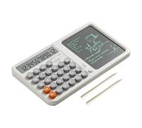 Calculator with Writing Pad, Desk Calculator, Large Display Screen, Built In Drafting Board, Eye Protection Calculation Tool for School, Business, Offices, Home, Travel, Study, 5,91 x 10,35 pouces