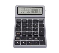 Calculatrice à Clavier Numérique sans Fil, écran LCD à 12 Chiffres, (Gris