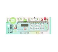 Calculatrice Avec Règle: Gadget De Bureau Multifonctionnel Portable, Calculatrice De Règle Lumière À Batterie | Enfants, Étudiants, Voyage Et Bureau, Outil Pratique De Mesure Et Calcul