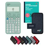 Casio fx-92 Collège avec housse de protection Bleu et manuel (88 pages, DIN A5) - Calculatrice scientifique - Smart Set