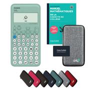 Casio fx-92 Collège avec housse de protection Gris clair et manuel (88 pages, DIN A5) - Calculatrice scientifique - Smart Set
