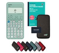 Casio fx-92 Collège avec housse de protection Gris foncé et manuel (88 pages, DIN A5) - Calculatrice scientifique - Smart Set