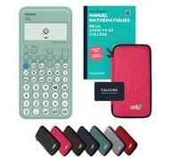 Casio fx-92 Collège avec housse de protection Rose et manuel (88 pages, DIN A5) - Calculatrice scientifique - Smart Set