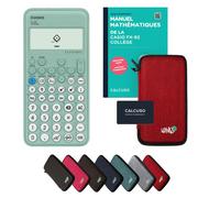 Casio fx-92 Collège avec housse de protection Rouge et manuel (88 pages, DIN A5) - Calculatrice scientifique - Smart Set