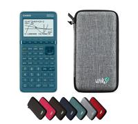 Casio Graph 25+E II avec Housse de Protection WYNGS incluse Gris Clair - Calculatrice Graphique - Pack de Base