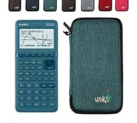 Casio Graph 25+E II avec Housse de Protection WYNGS incluse Turquoise - Calculatrice Graphique - Pack de Base