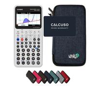 Casio Graph Math+ avec Housse de Protection WYNGS incluse Bleu - Calculatrice Graphique - Pack de Base