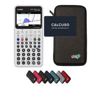 Casio Graph Math+ avec Housse de Protection WYNGS incluse Gris Foncé - Calculatrice Graphique - Pack de Base
