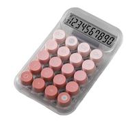 Calculatrice Clavier Mécanique Transparent Mécanique Portable Ergonomique | Avec boutons mécaniques, format de poche, design coloré, touches ergonomiques, pour portable, école, bureau, maison, voyage