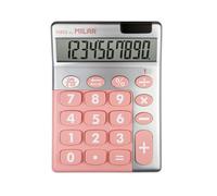 Calculatrice de bureau - 10 chiffres - Grand écran - Argent/Rose - Milan