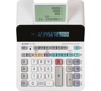 Calculatrice de bureau EL-1901, 12 chiffres, alimentation secteur, gris/blanc, lot de 10 pièces