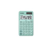 Casio Calculatrice de poche SL-310UC - 10 chiffres, solaire + pile - Vert