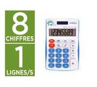 Calculatrice de poche easy lb office 8 chiffres solaire ou pile coloris assortis