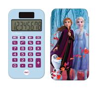 Lexibook- Calculatrice de Poche La Reine des Neiges, Olaf, Fonctions Classiques et évoluées, Couvercle Rigide de Protection, à Piles, Bleu/Violet, C45FZ