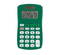 Lexibook, Calculatrice de Poche FRUITIES®, 8 Chiffres, 4 opérations, Fonctions Basiques et avancées, Solaire et à Piles, Verte, C208B