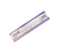 Calculatrice de règle mathématique avec Horloge LCD, règle Droite de 15 cm / 5, 9 Pouces pour Les Notes en Classe, Les tâches de Bureau et l ' étude de la Calculatrice Droite de rédaction