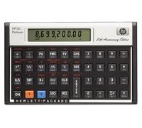 Calculatrice financière HP 12C Platinum, ordinateur de bureau, calculatrice financière, 10 chiffres/chiffres, 1 ligne, batterie, aluminium, noir
