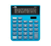 Calculatrice leiderpapier de Bureau xf21 10 Chiffres solaires et Piles Bleu 127 x 105 x 24 mm