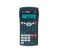 Calculatrice Milan Cientifica M240 noire 2 lignes 240 fonctions 10+2 chiffres noire avec couvercle