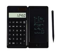 Calculatrice Pliable Et Tablette D'écriture Lcd 6 Pouces, Bloc-Notes Numérique À 10 Chiffres Avec Stylet, Fonction De Verrouillage Des Boutons D'effacement