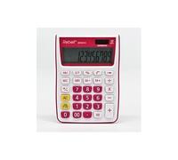 Rebell Calculatrice SDC912 – 12 chiffres – Double alimentation – Rose – Pour bureau et maison