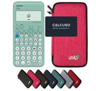 Casio fx-92 Collège avec Housse de Protection WYNGS incluse Rose - Calculatrice Scientifique - Pack de Base