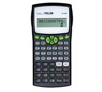 Milan 159110GRBL Blister Calculatrice Scientifique 240 fonctions , noir avec couvercle vert