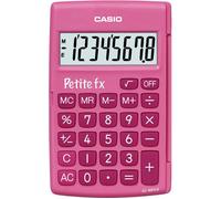 Calculatrice scientifique pour enfant - CASIO - Petite fx - Grand écran LCD contrasté - Rose - Grosses touches en gomme