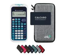 TI-Collège Plus Solaire avec Housse de Protection WYNGS incluse Gris Clair - Calculatrice Scientifique - Pack de Base