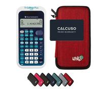 TI-Collège Plus Solaire avec Housse de Protection WYNGS incluse Rouge - Calculatrice Scientifique - Pack de Base