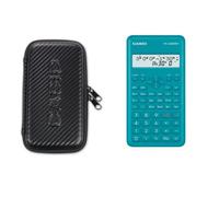 Calculatrice scolaire Casio FX Junior+ + Étui de protection pour calculatrice Noir