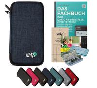 CALCUSO Accessoires Ensemble Premium bleu compatible pour Calculatrice Casio FX-87DE Plus 2