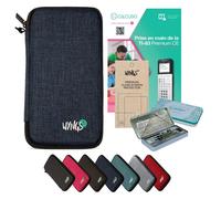 CALCUSO Accessoires Ensemble Premium bleu compatible pour Calculatrice Graphique TI 83 Premium CE (Python)