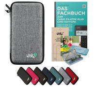 CALCUSO Accessoires Ensemble Premium gris clair compatible pour Calculatrice Casio FX-87DE Plus 2