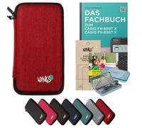 CALCUSO Accessoires Ensemble Premium rouge compatible pour Calculatrice Casio FX-85GT X