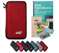 CALCUSO Accessoires Ensemble Premium rouge compatible pour Calculatrice Casio FX-87DE Plus 2