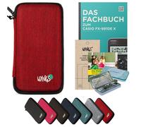 CALCUSO Accessoires Ensemble Premium rouge compatible pour Calculatrice Casio FX-991DE X