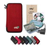 CALCUSO Accessoires Ensemble Premium rouge compatible pour Calculatrice Graphique TI 84 Plus CE-T (Python)