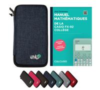 CALCUSO Accessoires Ensemble Standard bleu compatible pour Calculatrice Casio fx-92 Collège